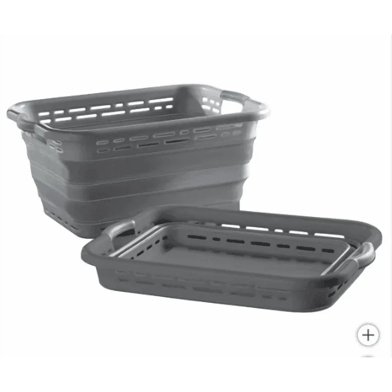 Pop N’ Load Collapsible Laundry Basket 2-pack Solid Gray | Walmart (US)