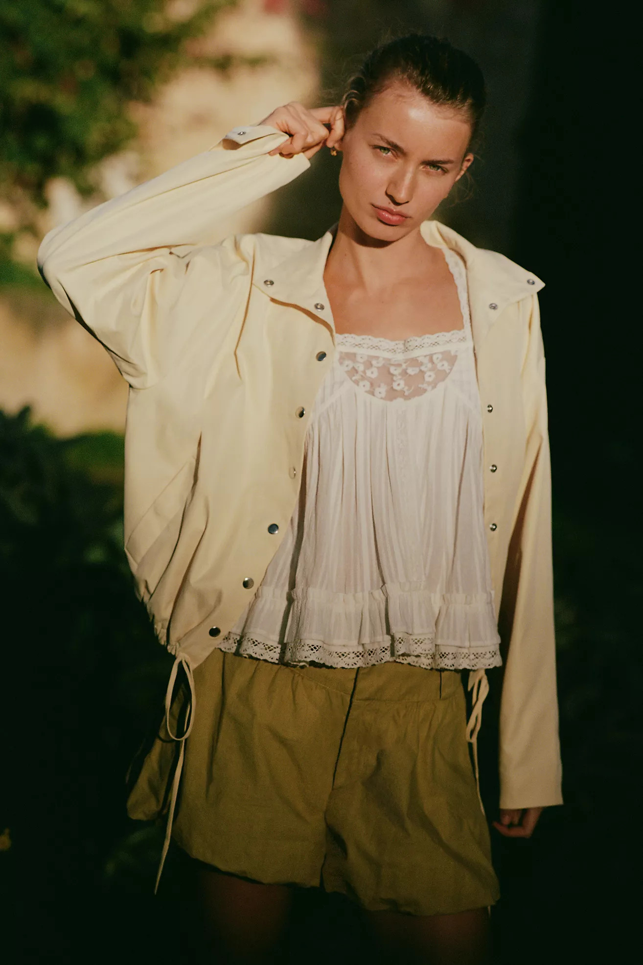 By Anthropologie Bubble-Hem Utility Shorts | Anthropologie (US)