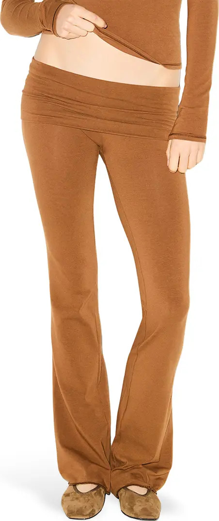 SKIMS Stretch Cotton Jersey Foldover Pants | Nordstrom | Nordstrom