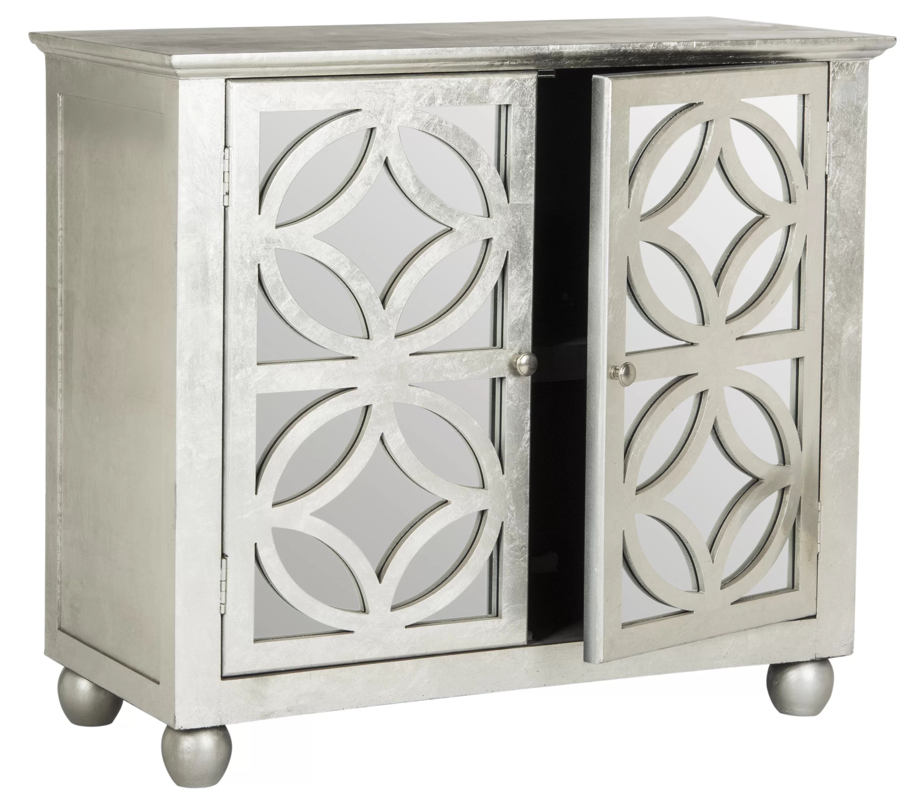 Mallen 2 Door Mirrored Accent Cabinet | Wayfair North America