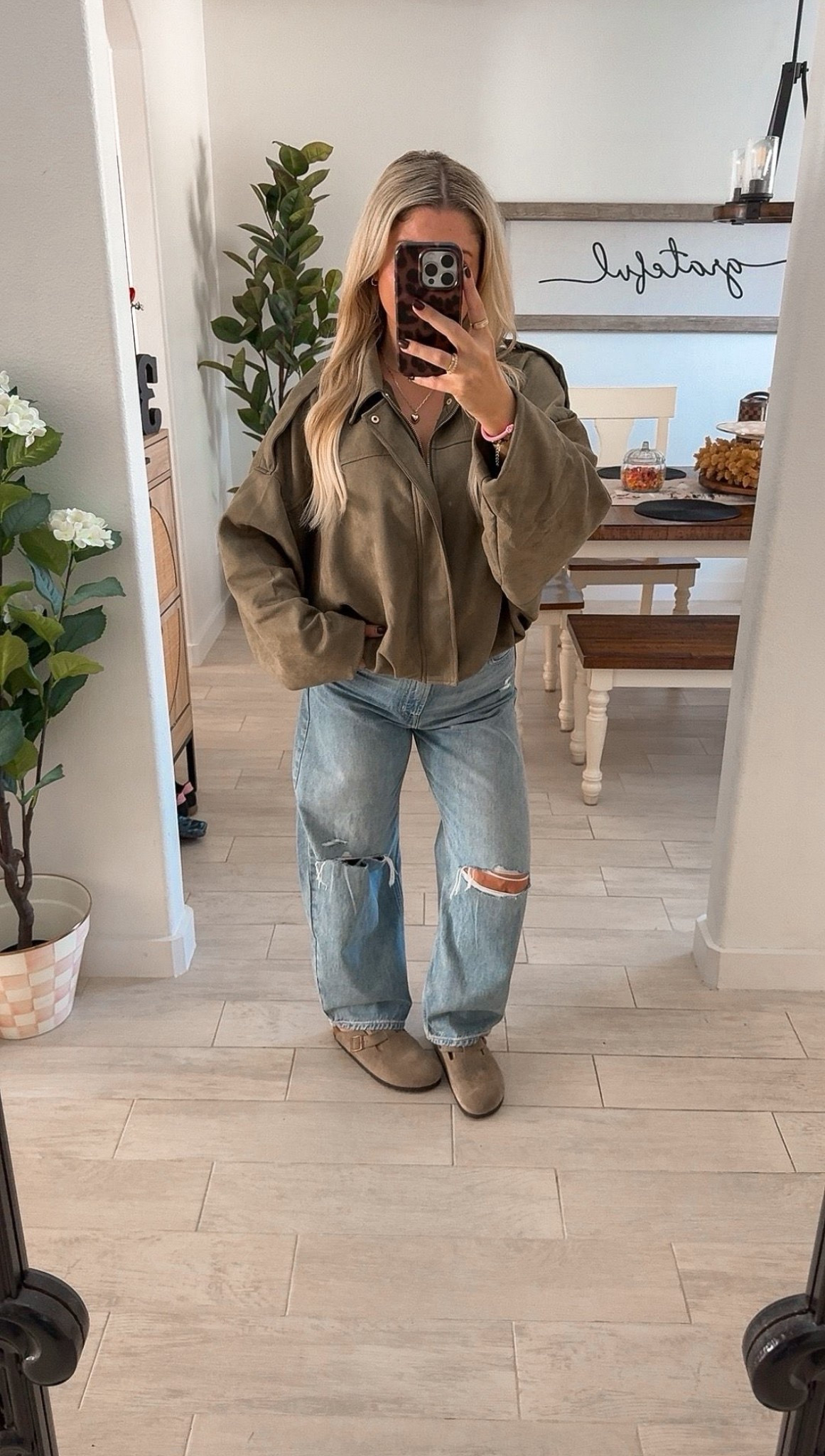 Fall outfit
Vital suede bomber Jacket is perfect for fall and great look for less. 
Gap Barrel jeans 
Birkenstock clogs 
Date night 

#LTKFindsUnder100 #LTKSaleAlert #LTKShoeCrush