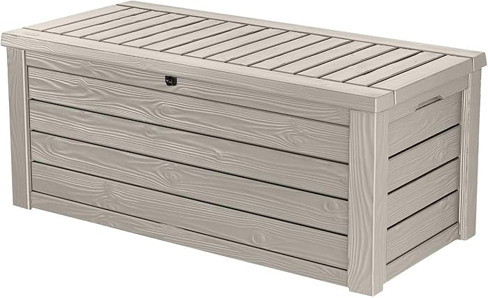 Keter Westwood 150 Gallon Resin Large Outdoor Storage Box for Patio Furniture, Outdoor Cushions, ... | Amazon (US)