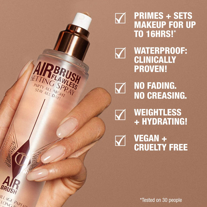 Charlotte Tilbury Airbrush Flawless Hydrating & Waterproof Setting Spray | Sephora (US)