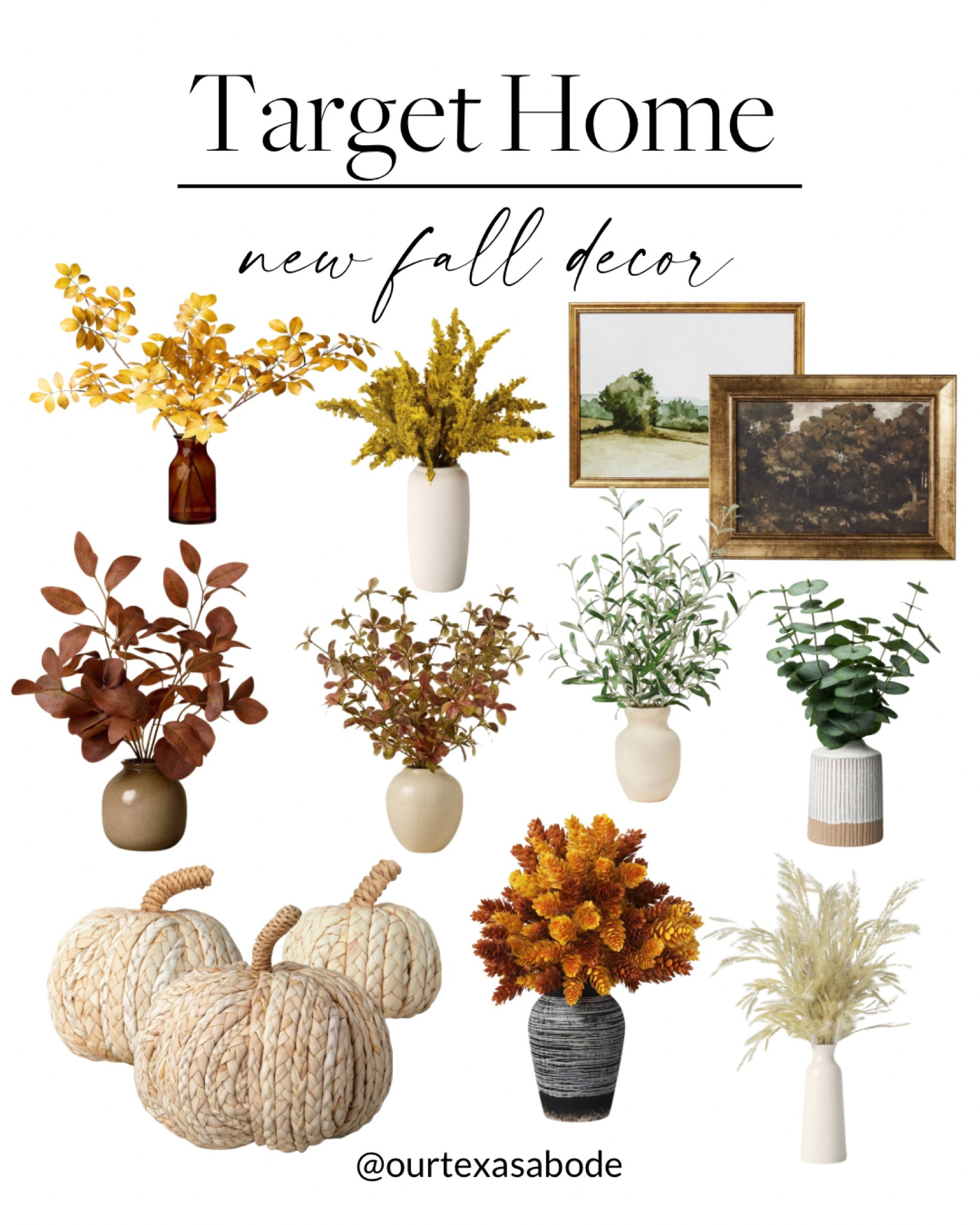 Target Home New Fall decor 🙌🏻🙌🏻

Pumpkins, wall artwork, vase, faux stems, fall home style 

#LTKSeasonal #LTKStyleTip #LTKHome