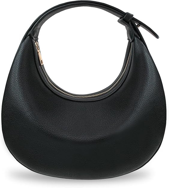 Women Crescent Shoulder Handbag-Large Capacity Crossbody Hobo Purse, Trendy Crescent Bag Clutch H... | Amazon (US)