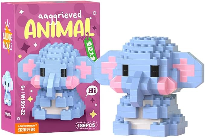 Spring Zoo Party (Elephant) DIY Figurine - Quirky Holiday Decor for Desk, Shelf, or Easter Displa... | Amazon (CA)