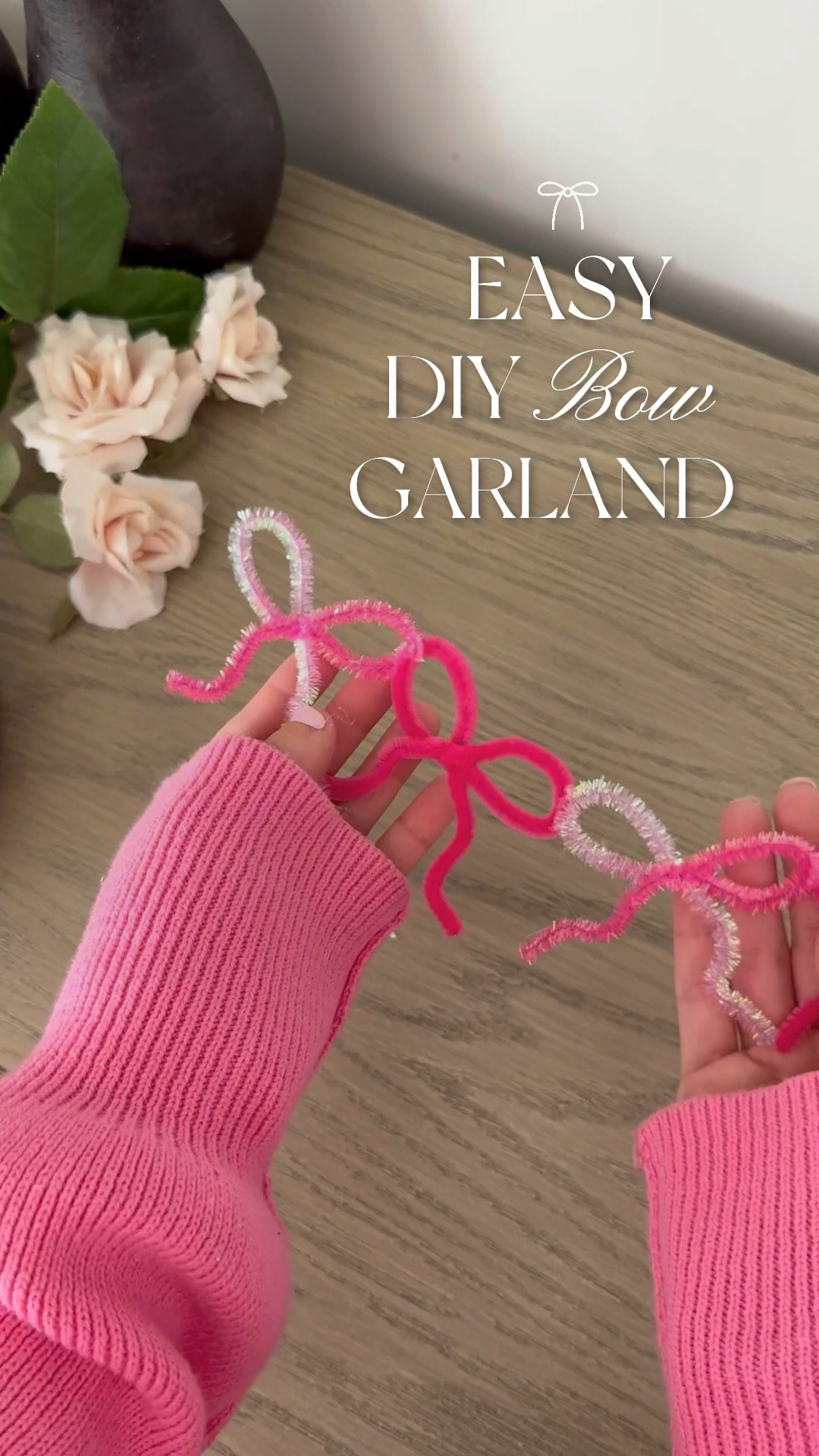 Easy DIY Bow Garland #valentinesday #valentinesdecor

#LTKHome #LTKParties #LTKFindsUnder50