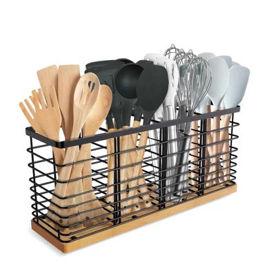 Metal Rectangle Utensil Crock | Wayfair Professional
