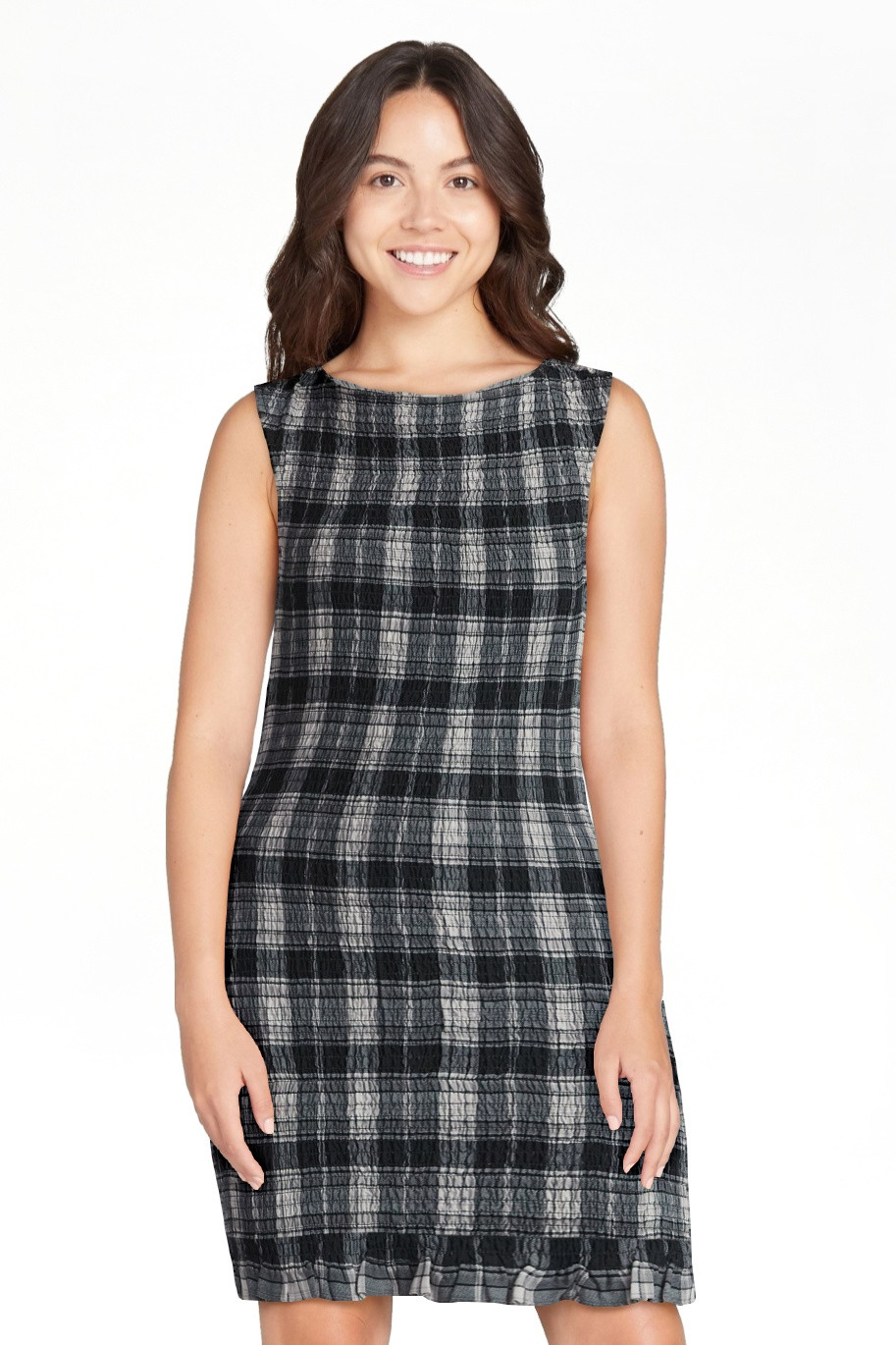 No Boundaries Sleeveless Smocked Mini Dress, Women's - Walmart.com | Walmart (US)