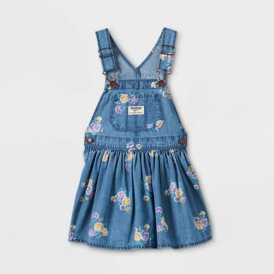 OshKosh B'gosh Toddler Girls' Floral Dress - Blue | Target