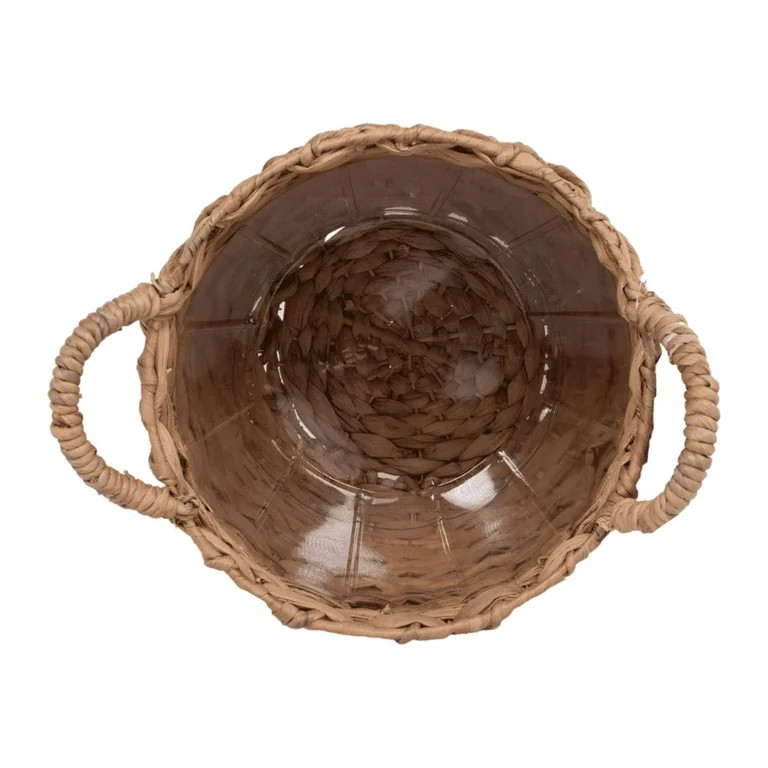 Better Homes & Gardens 9" Natural Water Hyacinth Basket Planter | Walmart (US)