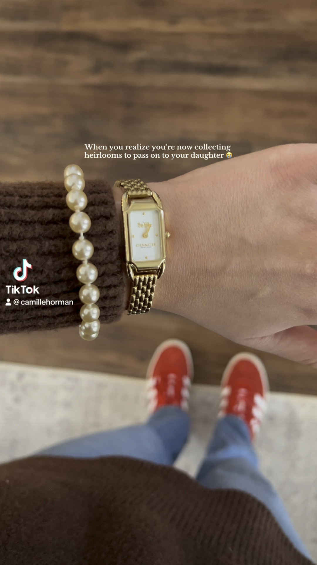 Wrist candy + pop of red

#LTKVideo #LTKstyletip #LTKshoecrush