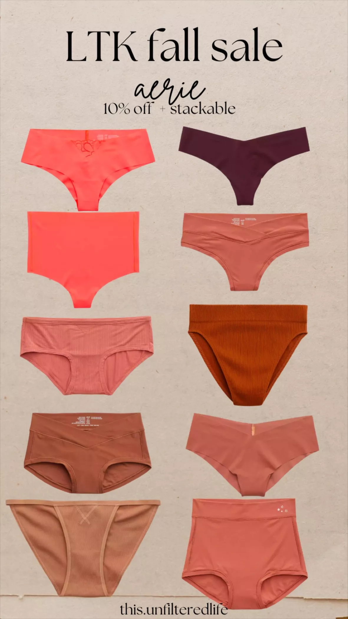 Aerie Cotton Ultra Low Rise String Bikini Underwear