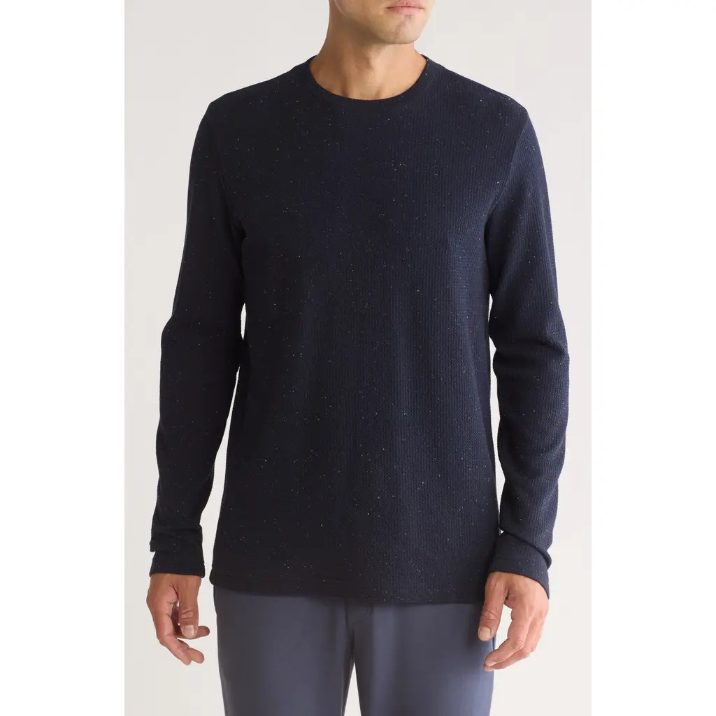 TravisMathew Cloud Waffle Crewneck Tee in Deep Navy at Nordstrom Rack, Size X-Large | Nordstrom Rack