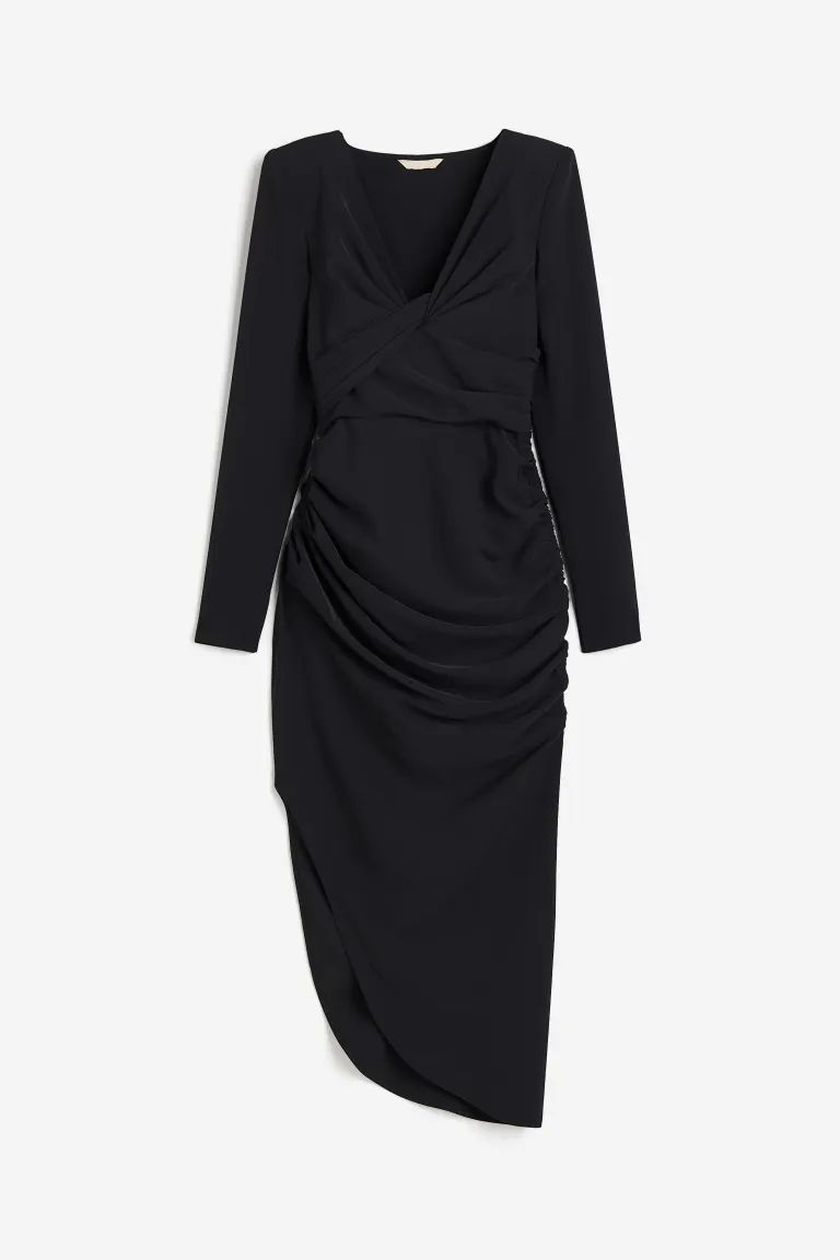 Twist-detail Twill Dress | H&M (US + CA)