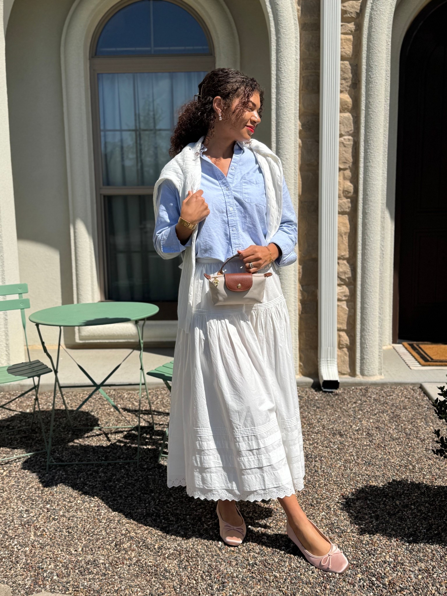 Easter outfit - also a great white skirt outfit for spring too!

#LTKootd