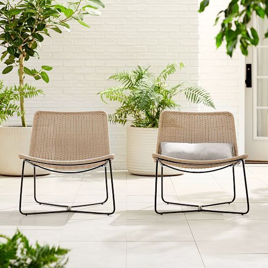 Outdoor Slope Lounge Chair | West Elm (US)