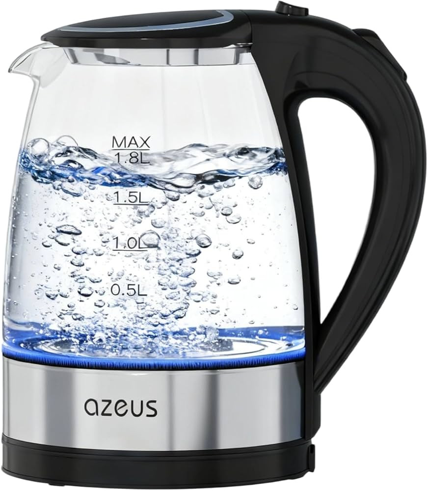 AZEUS Fast Boil Electric Water Kettle, 1.8L Large Capacity with Auto Shut-Off and Boil-Dry Protec... | Amazon (US)