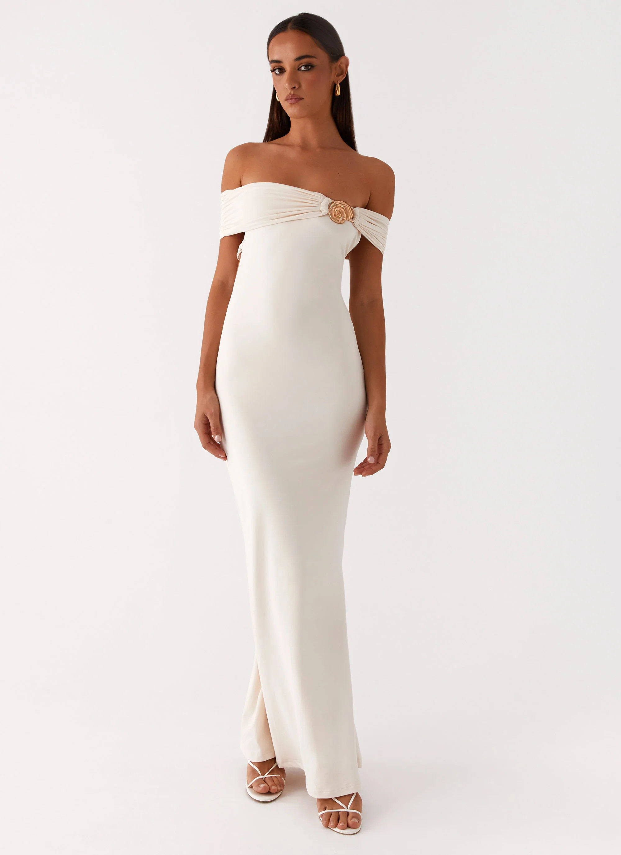 Illusion Maxi Dress - Ivory | Peppermayo (Global)