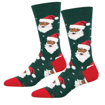 Socksmith 18.0 Inch Santa Socks Christmas Socks (1 Pair) , Claus Snowflakes Holidays (1PC) | Target