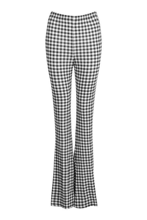 Mini Gingham Jersey Flares | Boohoo.com (US & CA)