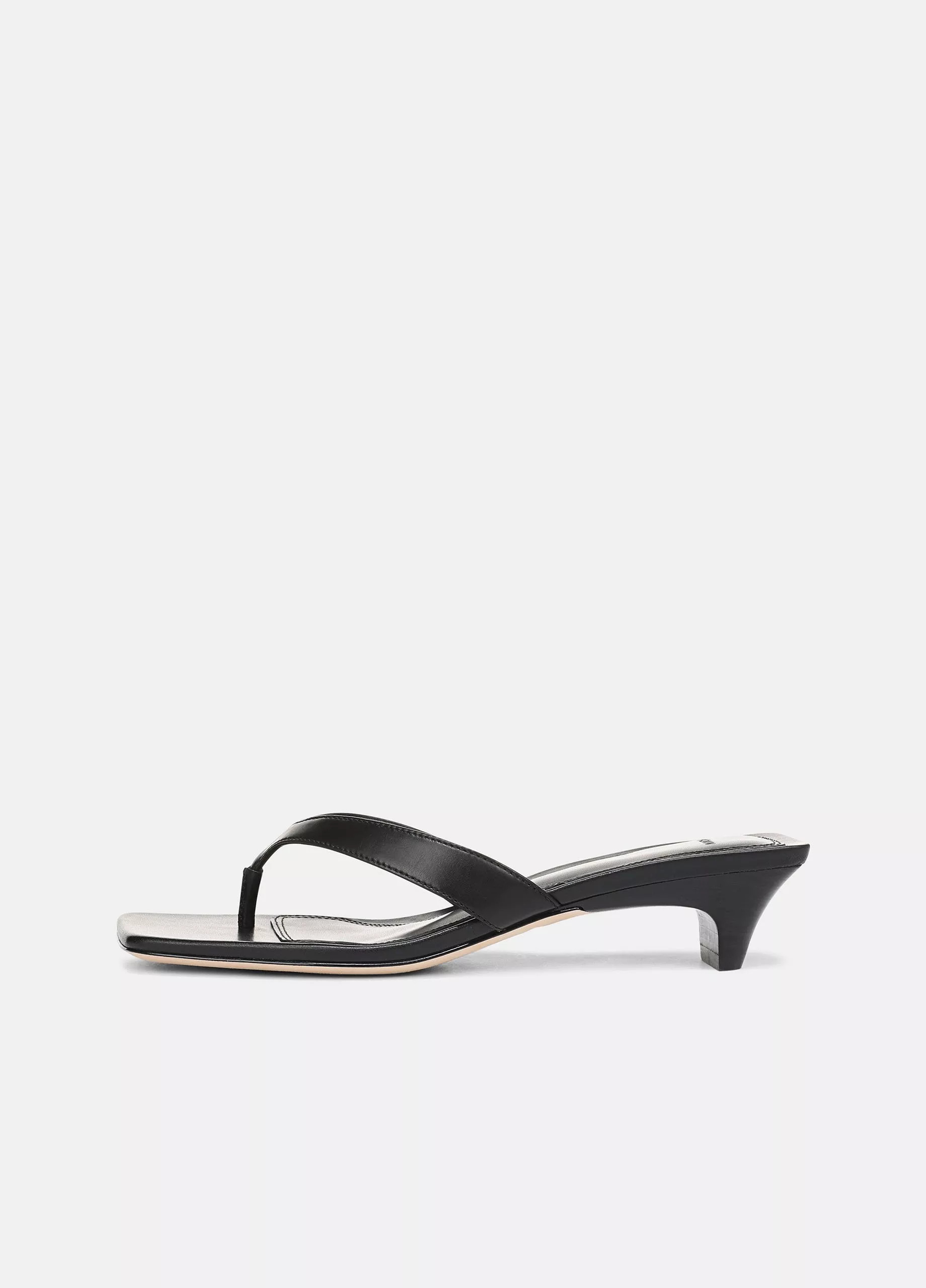 San Juan Leather Heeled Thong Sandal | Vince LLC