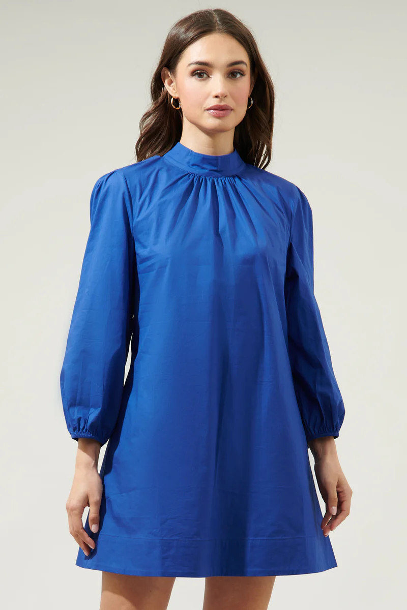 Karina Mock Neck Mini Dress | Sugarlips