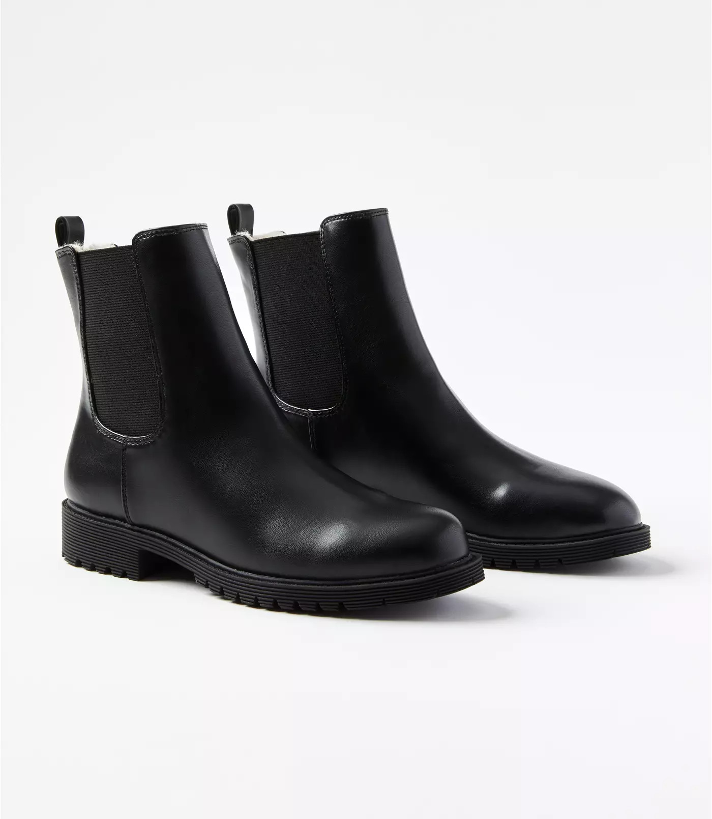 Faux Fur Lined Chelsea Boots | LOFT | LOFT