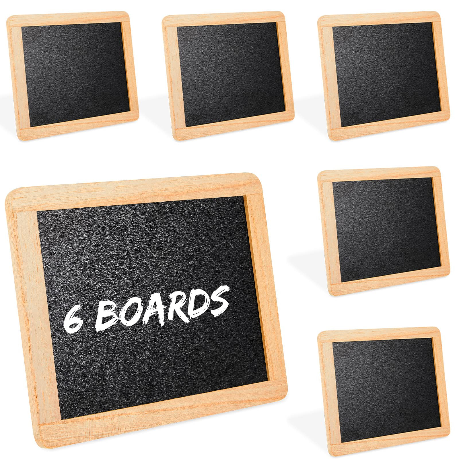 Chinco 6 Pcs Small Slate Chalkboard Mini Chalk Board with Frames Mini Board Signs School Supplies... | Amazon (US)