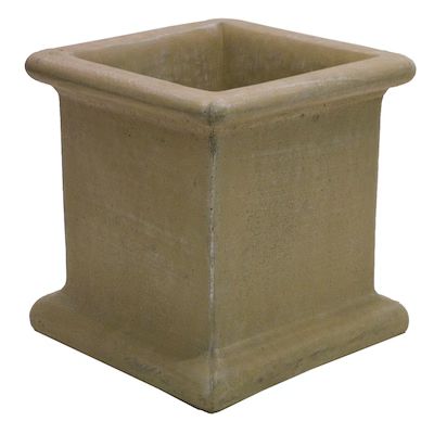 Large (25-65-Quart) 14-in W x 14-in H Desert Sand Concrete Planter with Drainage Holes | Lowe's