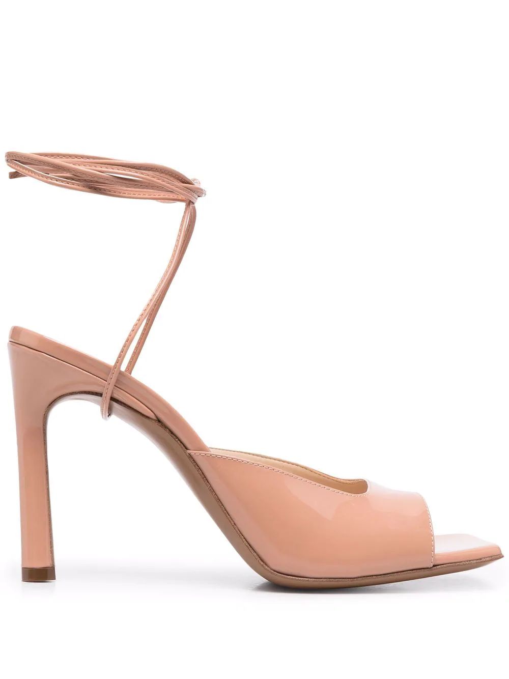 open-toe patent sandals | Farfetch Global