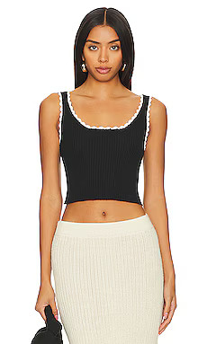 AYNI Puquy Top in Black & Ivory from Revolve.com | Revolve Clothing (Global)