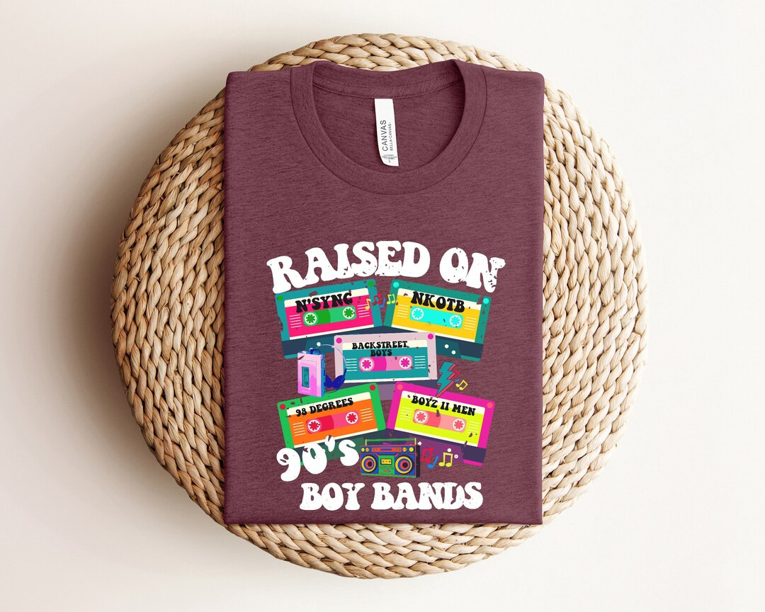 Raised on 90's Boy Bands Shirt Retro 90's Shirt - Etsy | Etsy (US)