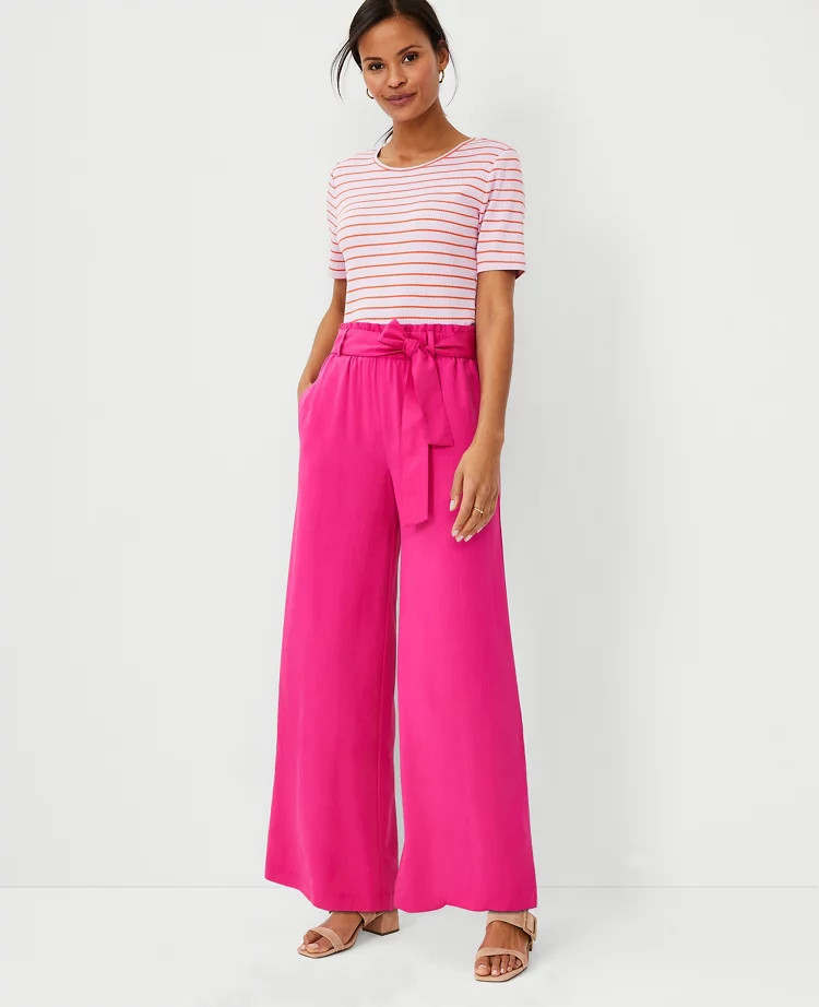 The Tie Waist Pant | Ann Taylor (US)