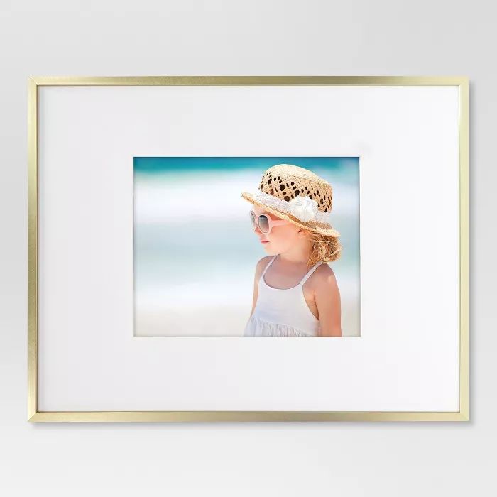 Thin Metal Matted Gallery Frame Gold - Project 62™ | Target