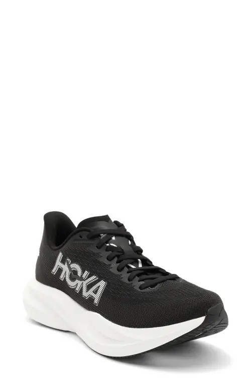 HOKA Mach 7 Running Shoe in Black /White at Nordstrom, Size 6 | Nordstrom