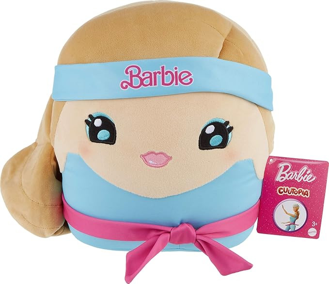 Barbie Cuuutopia Plush, 10-inch Soft Pillow Doll with Iconic ‘80s-Inspired Workout Look, Tactil... | Amazon (US)