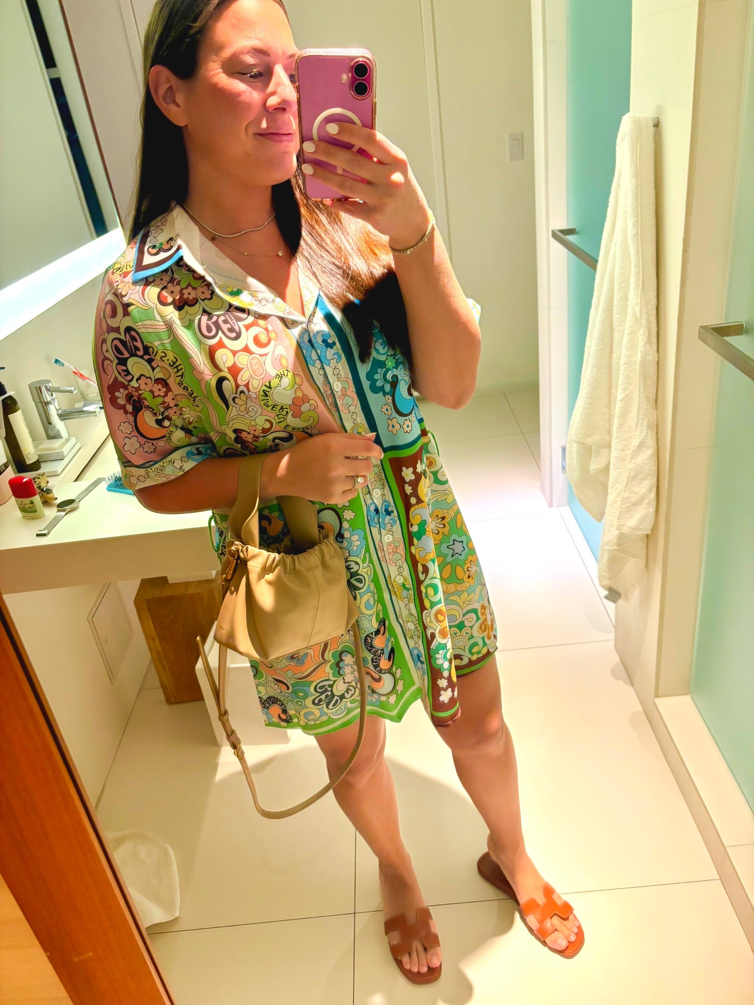 One of my favorite vacation dresses. It comes with a belt but I removed it. Wearing an XL for an oversized fit. 

Amazon find resort wear dress 

#LTKSaleAlert #LTKFindsUnder50 #LTKTravel