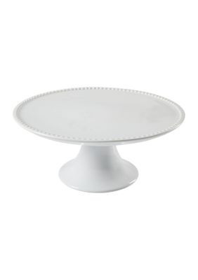 Crown & Ivy White Beaded Cake Stand | Belk