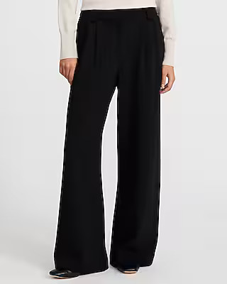 Signature Crepe High Waisted Cargo Relaxed Trouser | Express