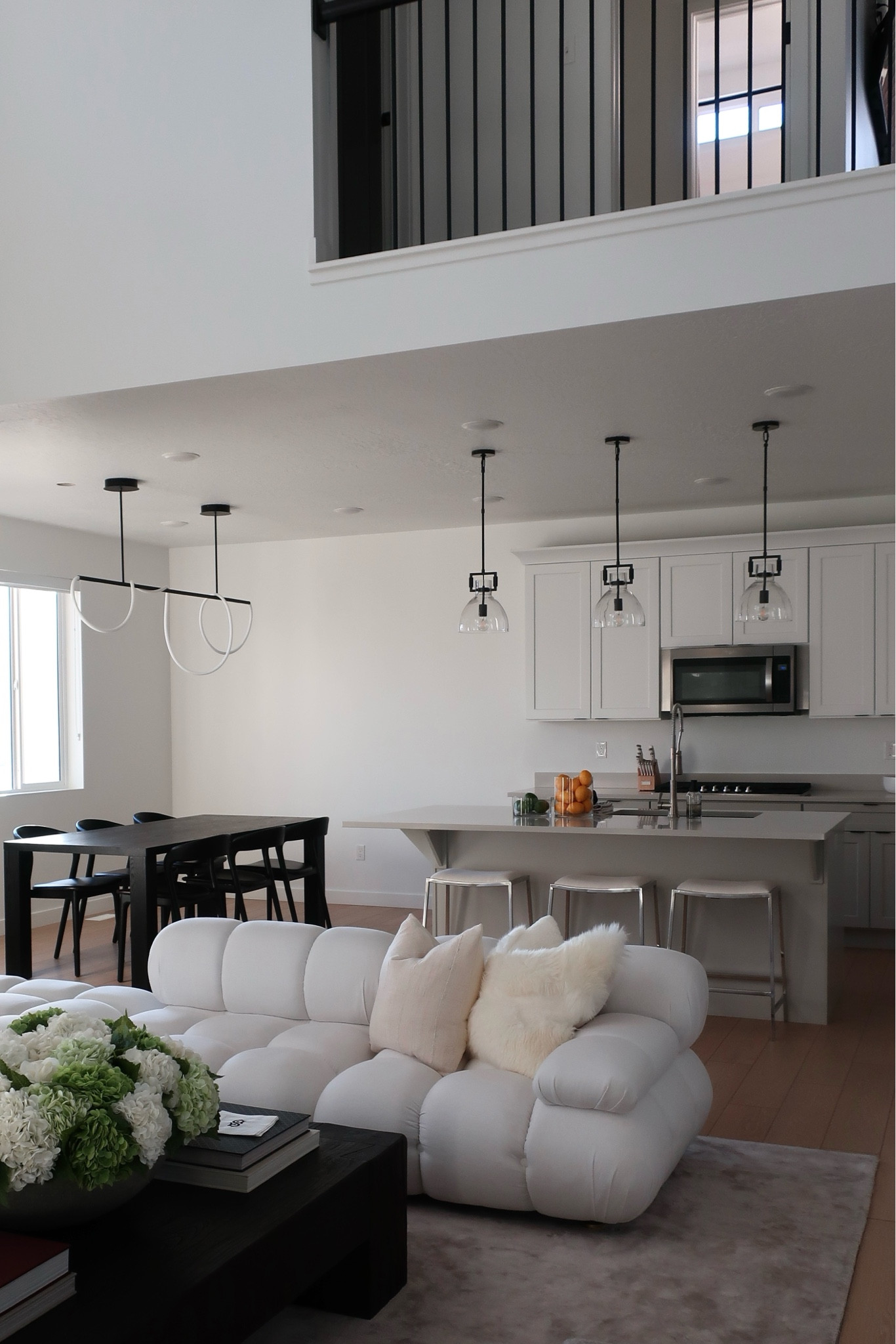 Kitchen Island Pendants: “Machinist Glass Cloche Pendant Light” from Lomance