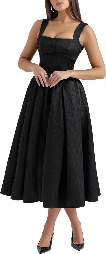 Isabeau Voluminous Fit & Flare Midi Dress | Nordstrom