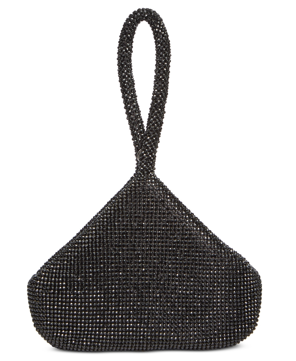I.n.c. International Concepts Doris Sparkle Mesh Pouch, Exclusively at Macy's - Black/Silver | Macy's