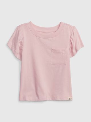 Toddler 100% Organic Cotton Mix and Match Flutter Sleeve T-Shirt | Gap (US)