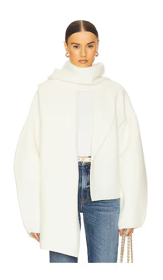 by Marianna Aridonna Knit Scarf in Ivory | Revolve Clothing (Global)