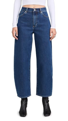 Rolla's Women's Gigi Barrel Forever Jeans, Dark Denim, Blue, 26 | Amazon (US)