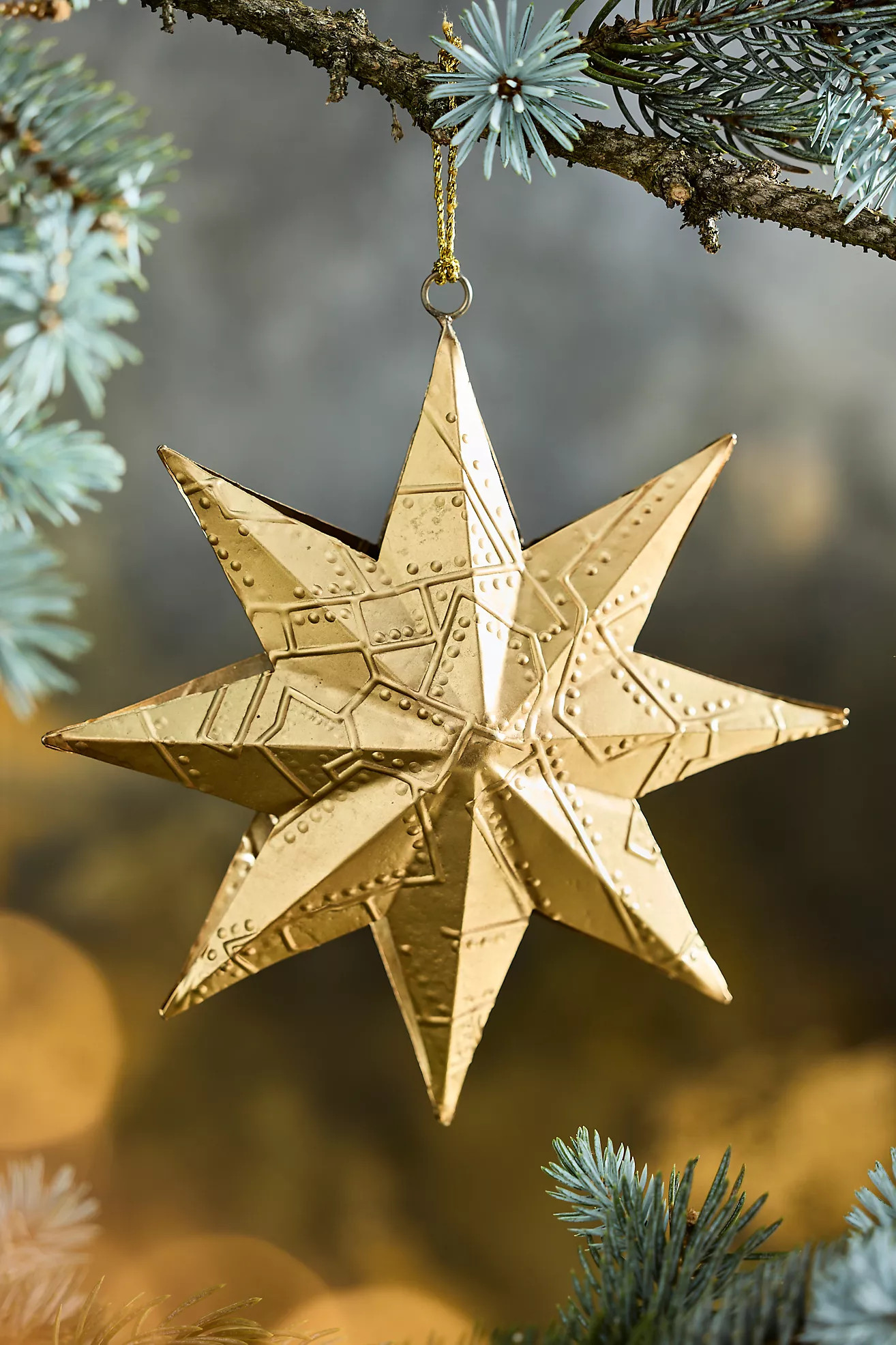 Gold Eight-Point Star Ornament | Anthropologie (US)