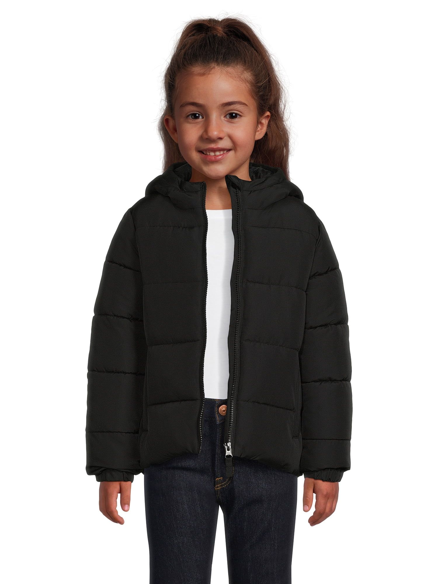 Swiss Tech Girls Heavyweight Puffer Coat, Sizes 4-18 & Plus - Walmart.com | Walmart (US)