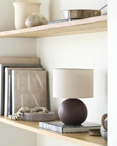 BoutiqueRugs Brennberg Contemporary Geometric Ceramic Bedside Table Lamp for Bedroom Nightstand -... | Amazon (US)