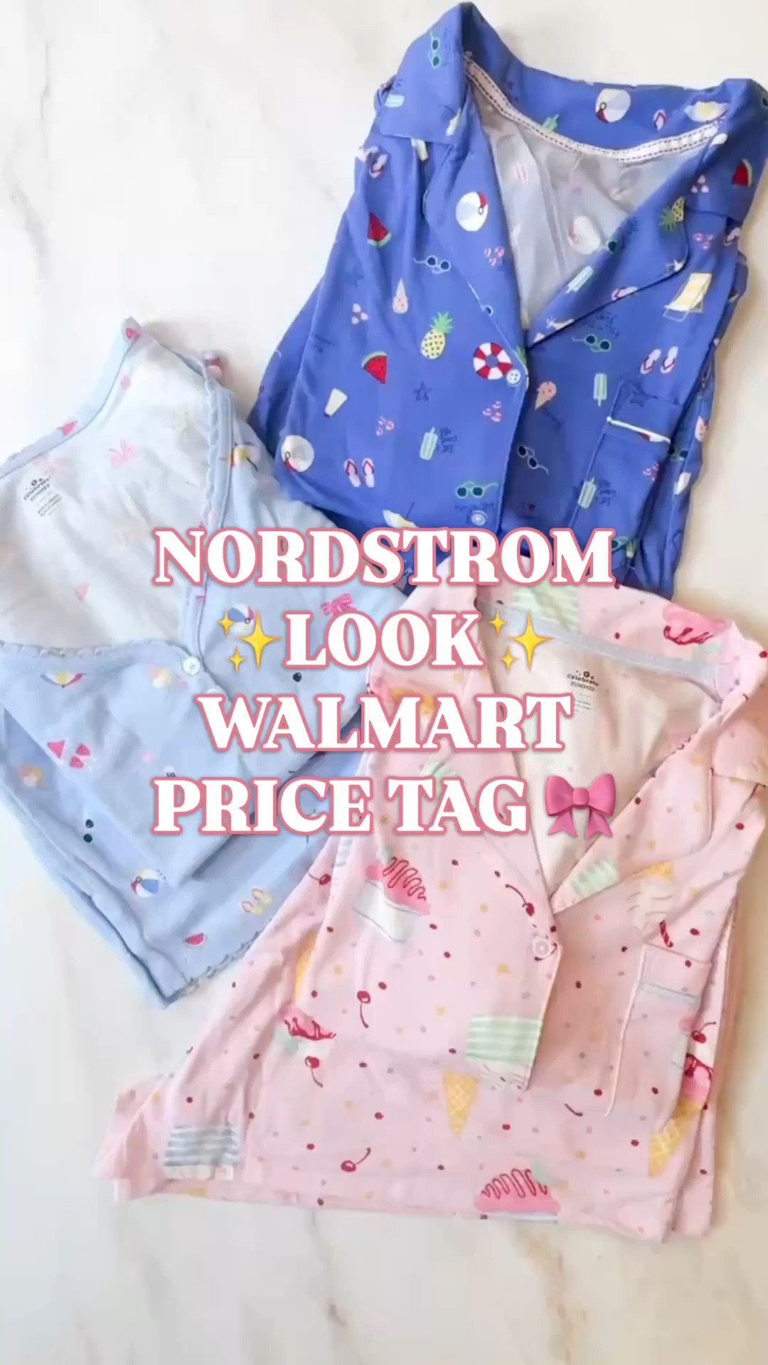 Walmart summer pajamas, women’s summer pajama set, Nordstrom pajamas look for less, cute pajama set women, women’s pajama shorts set, soft loungewear under $20, Walmart loungewear

Walmart just did the Nordstrom whimsical pajama look for $16 and these are so good.

They look just like those fun Nordstrom pajama sets that come out every summer. The novelty prints, the polished little matching sets, the soft fabric, the kind of pajamas that feel cute enough to leave on all morning. This drop has that same energy without the department store price tag.

You’ve got beachy summer prints, ice cream prints, buttery soft pointelle, classic notch collar sets, easy shorts, and those cheerful colors that make a pajama drawer way more fun. They feel playful, giftable, and way more expensive than $16.

Why these are such a good grab:
✨ only $16
✨ Nordstrom look for less
✨ buttery soft feel
✨ cute summer novelty prints
✨ matching pajama shorts sets
✨ easy for lounging, sleeping, and slow mornings
✨ the kind people buy in more than one print

If you’re shopping for:
women’s summer pajamas
cute pajama set women
women’s pajama shorts set
Nordstrom pajamas look for less
Walmart pajamas
soft loungewear under $20
Mother’s Day gift ideas
summer pajamas women
vacation pajamas
girls trip pajamas

this is the drop to open.

These are the kind of pajamas that make really good little add-to-cart gifts too. Mother’s Day, care package, girls trip, beach trip, or just because your old pajamas are depressing.

walmart summer pajamas, women’s summer pajama set, women’s pajama shorts set, nordstrom pajamas look for less, cute pajama set women, soft loungewear under $20, walmart loungewear, summer pajamas women, novelty print pajamas women, pointelle pajama set women, notch collar pajama set women, vacation pajamas women, girls trip pajamas, mothers day gift ideas, mothers day gifts for women, affordable pajama set women, walmart fashion finds

#WalmartFinds #WalmartPajamas #WalmartStyle #SummerPajamas #NordstromLookForLess #MothersDayGiftIdeas #LTKFindsUnder50 #LTKFindsUnder100

#LTKTravel #LTKSeasonal #LTKHome